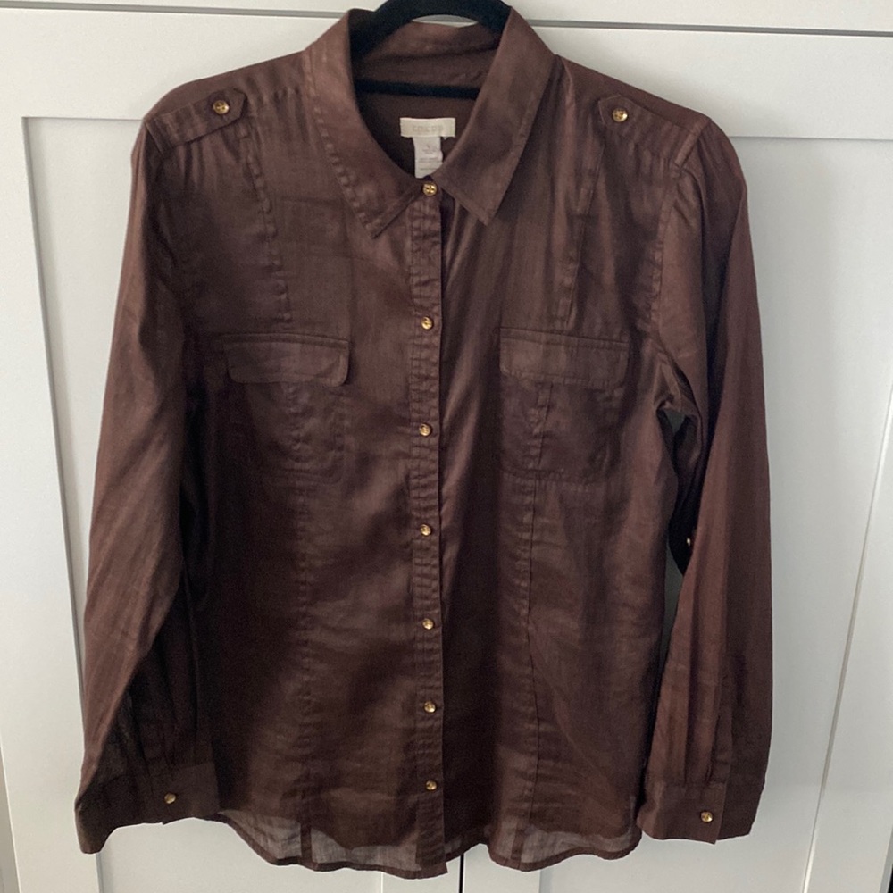 Button Down Blouse - Sleeve Tab Option